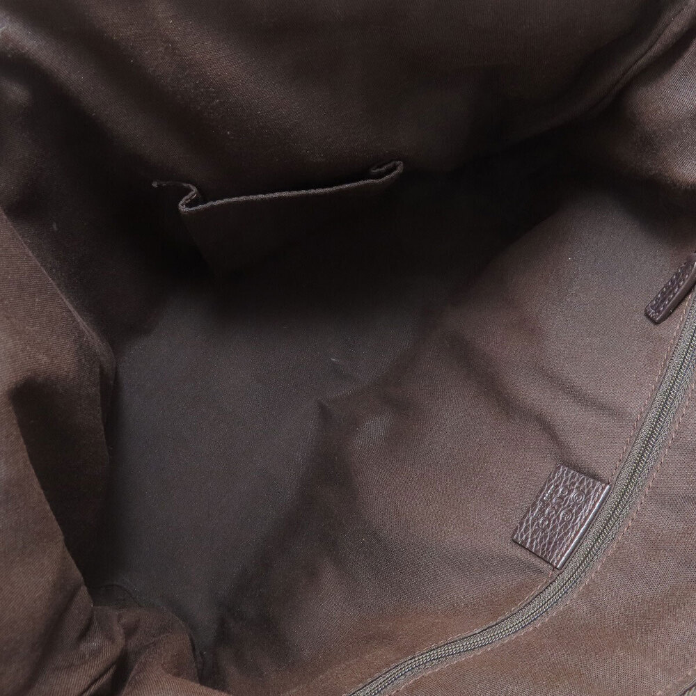Gucci GG Canvas Abbey tote brown leather - Picture 5 of 11